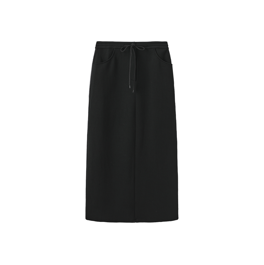 Halz Drawstring Sweatshirt Skirt