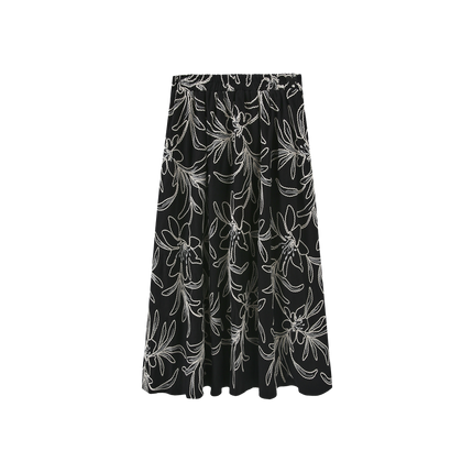 Merry Big Floral Skirt