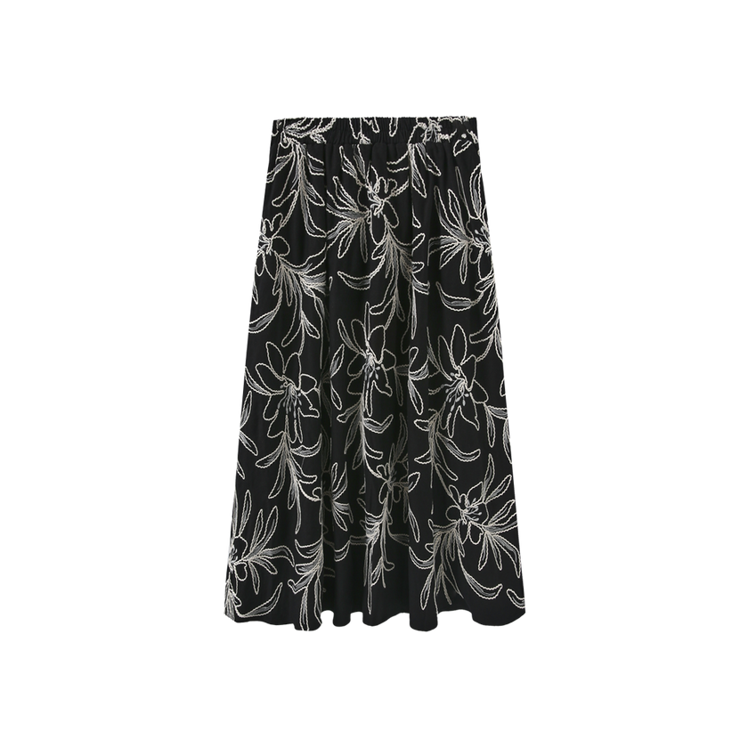 Merry Big Floral Skirt