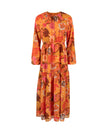Floral Printed Chiffon Maxi Dress