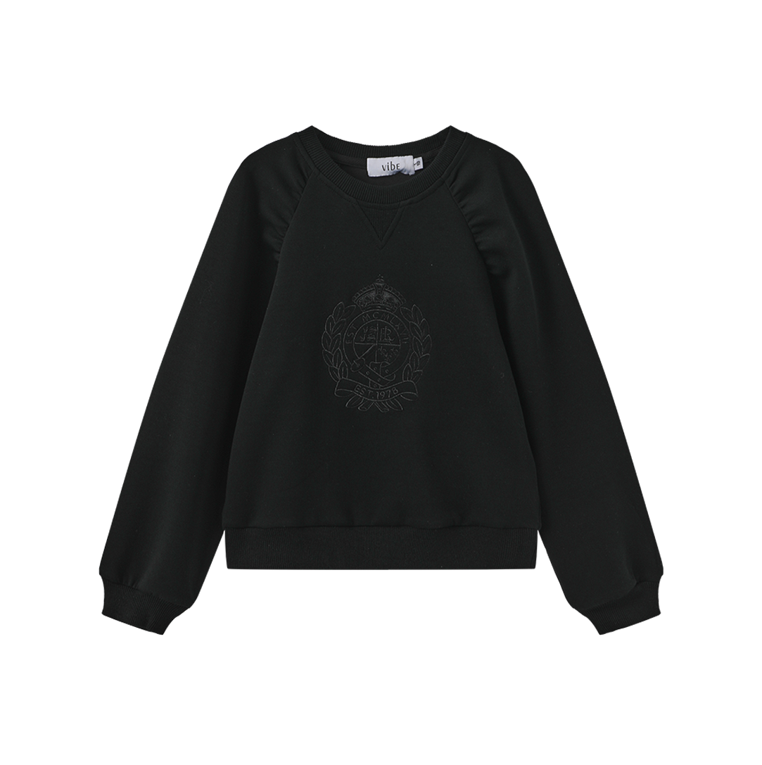 Gathered Shoulder Seam Sweatshirt