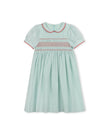 Chest Smocked Peter Pan Collar Dress