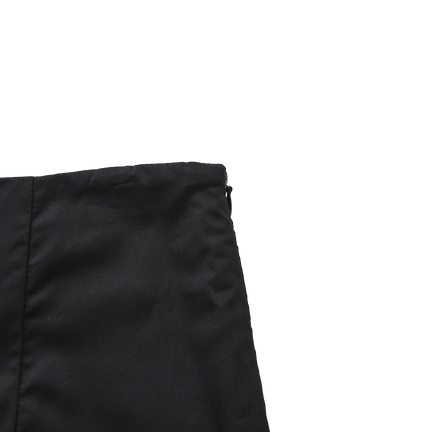 Pintucked Pleated Poplin Skirt