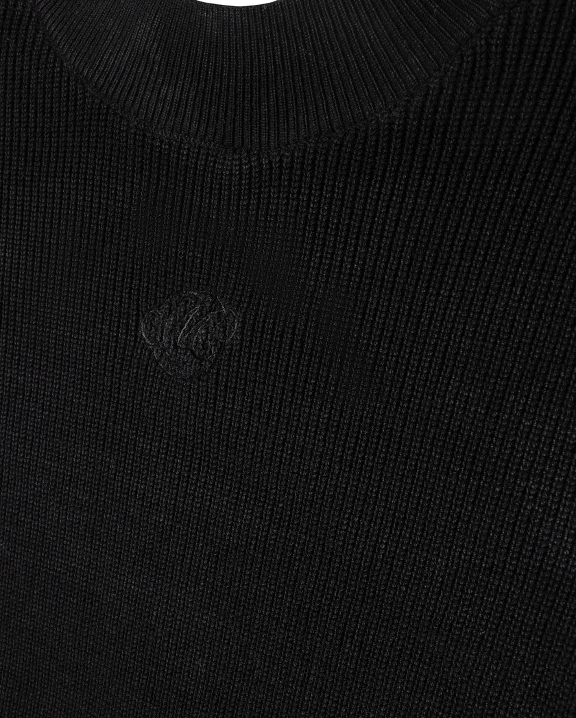 Marley Ruffle Knit Mock Neck