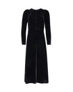 Center Gathered Fitted Midi Dress