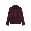 Marco Knit Plaid Top