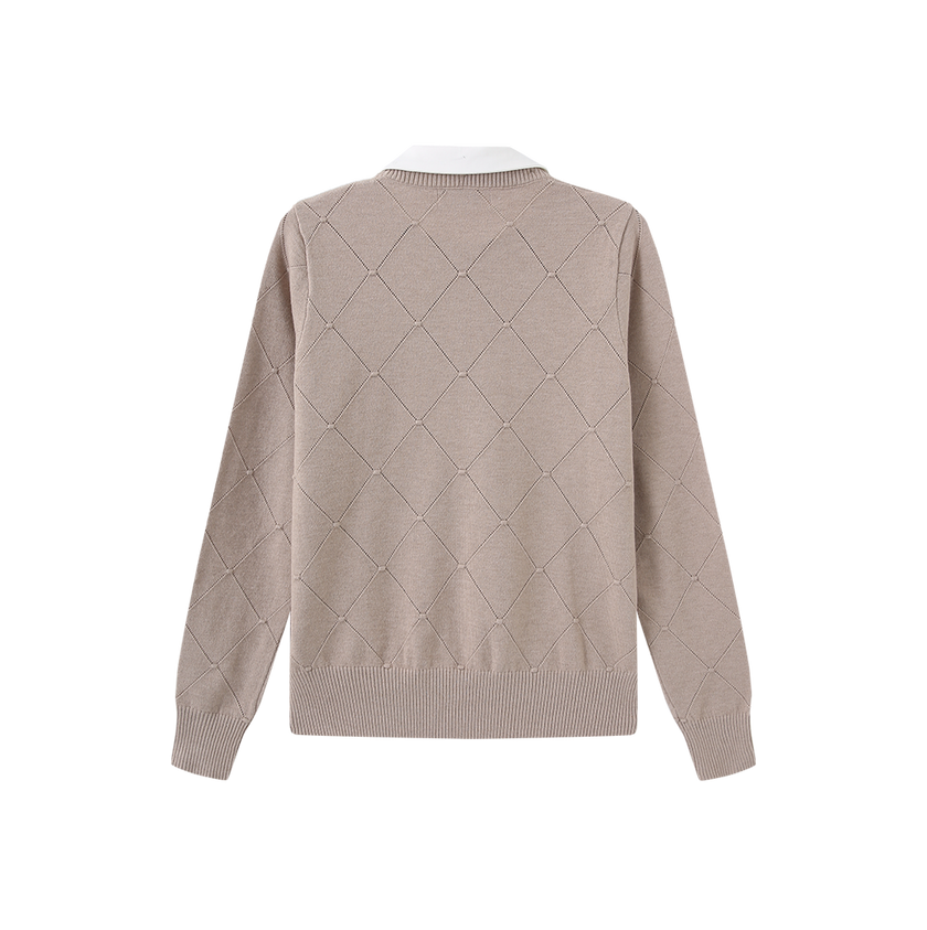 Gem Collar Detailed Sweater