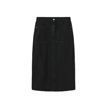 Denim Drop Yolk Maxi Skirt