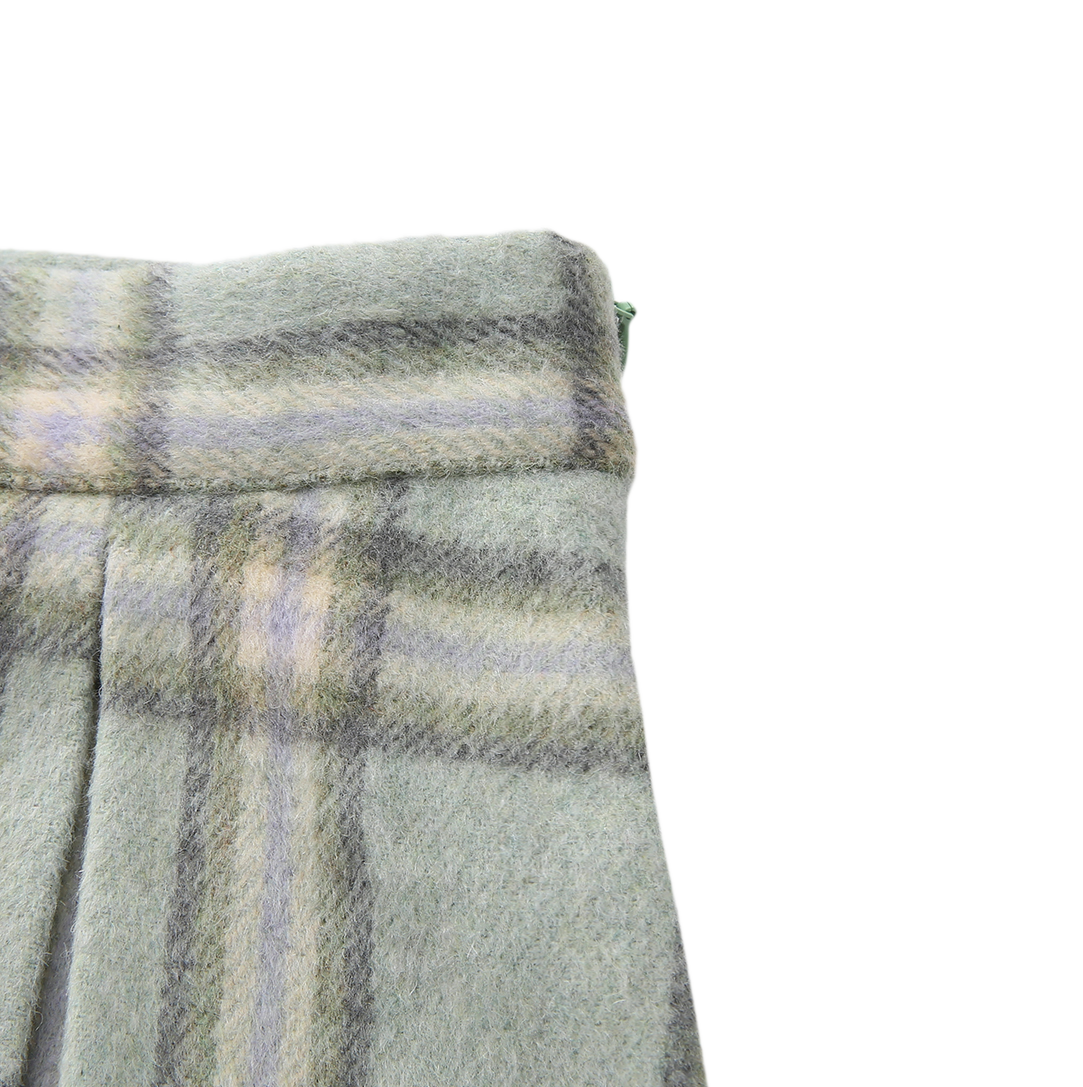 Erik Plaid Wool Skirt