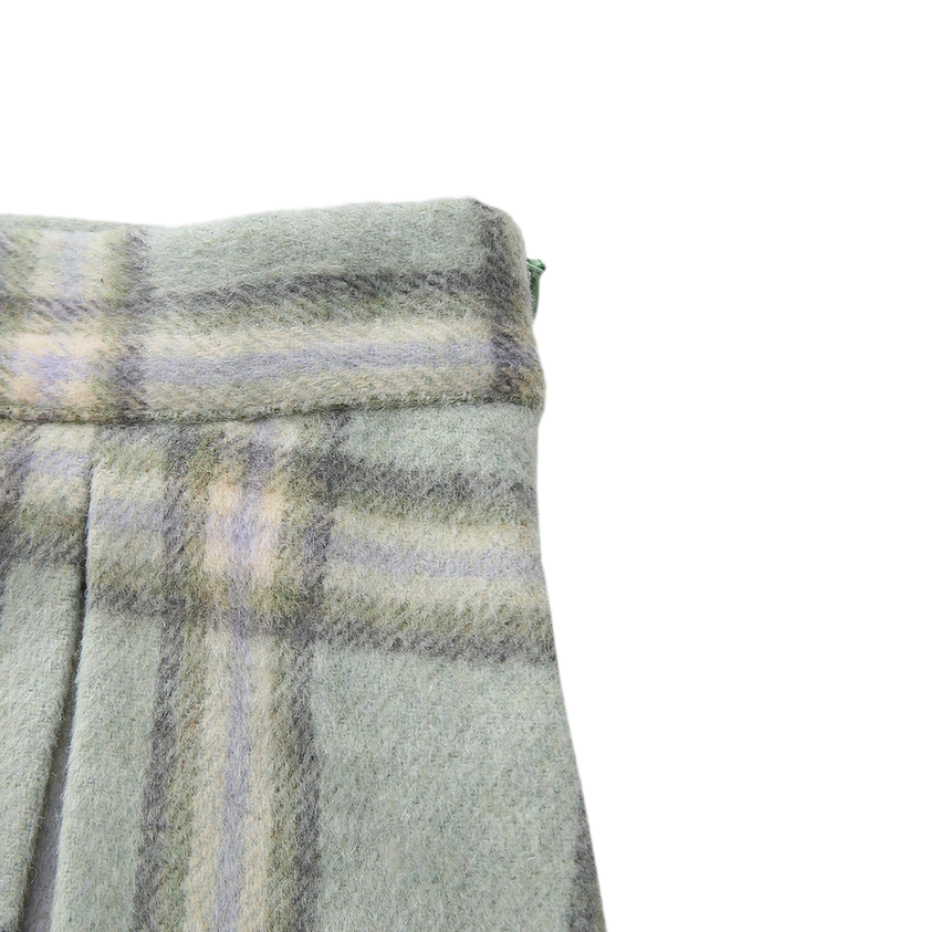 Erik Plaid Wool Skirt