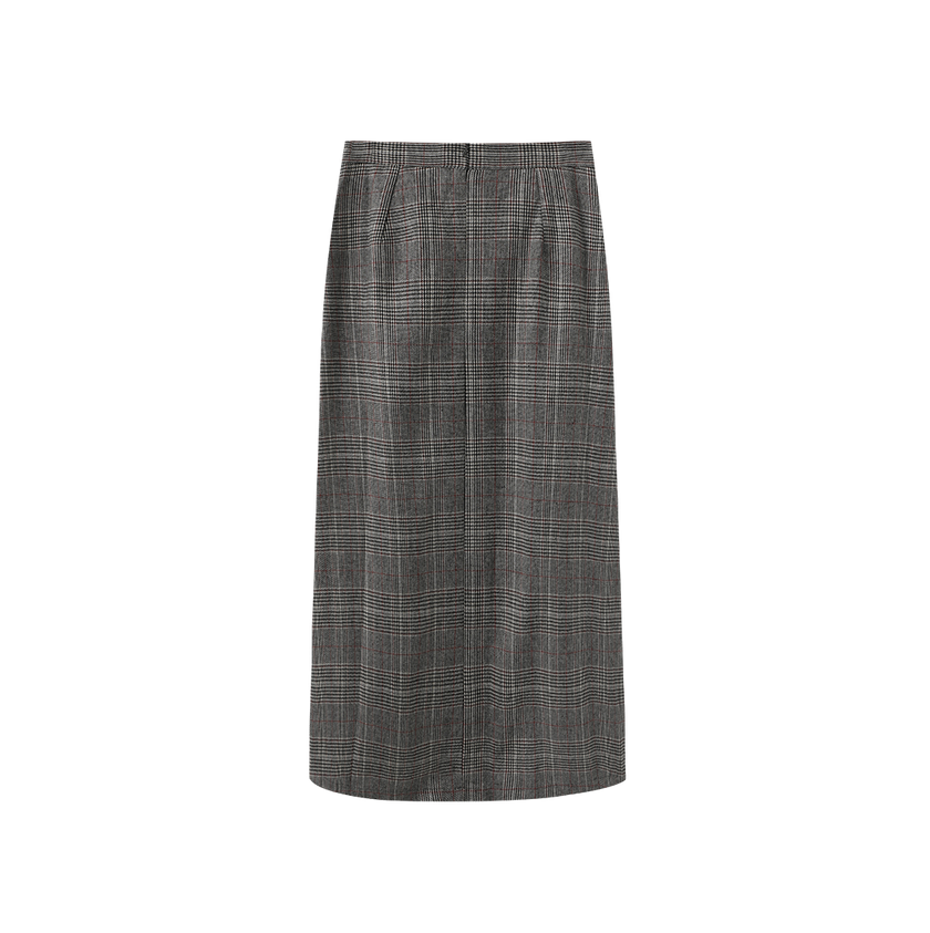 Pico Plaid Single Pocket Skirt