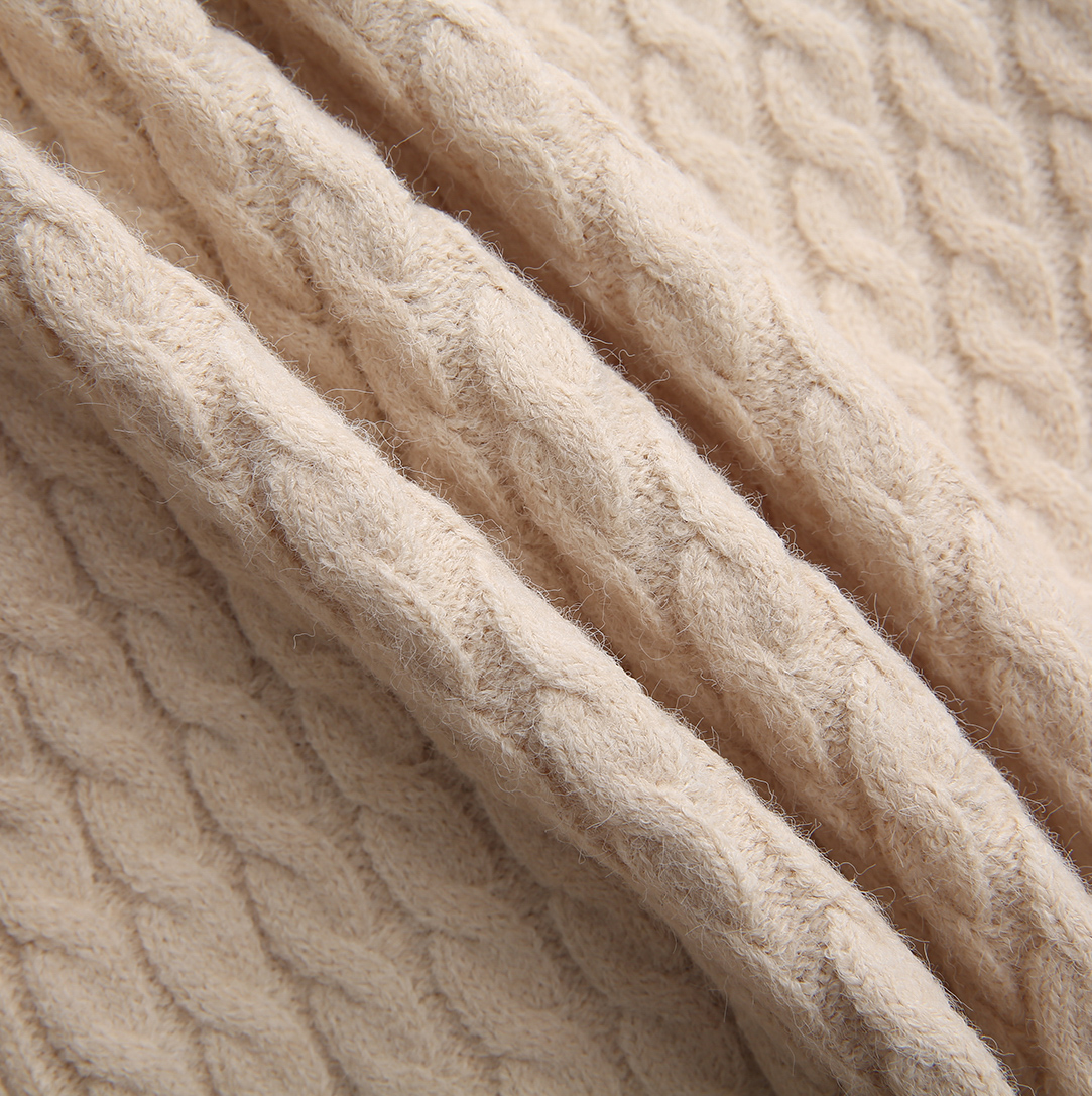 Cable Knit Bow Closure Cardigan