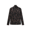 Velour Lepoard Turtleneck
