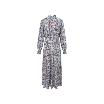 Printed Waist Detailing Dress