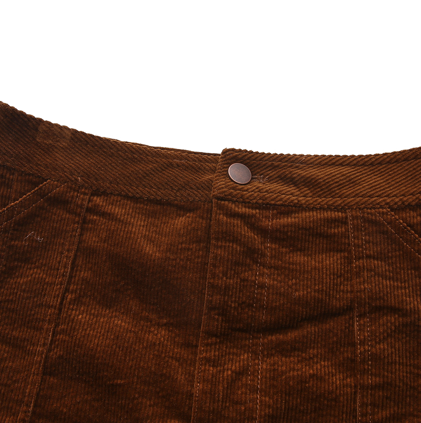 Corduroy Front Fly Skirt