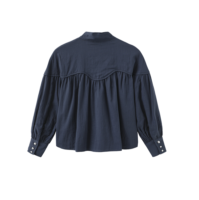 Vant Thick Piped Blouson Blouse
