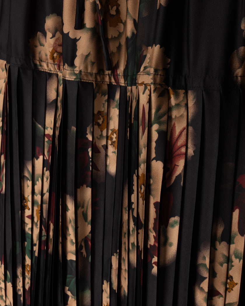 Danube Silk Print Skirt