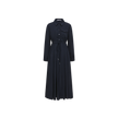 Cupro Pleat Collar Dress