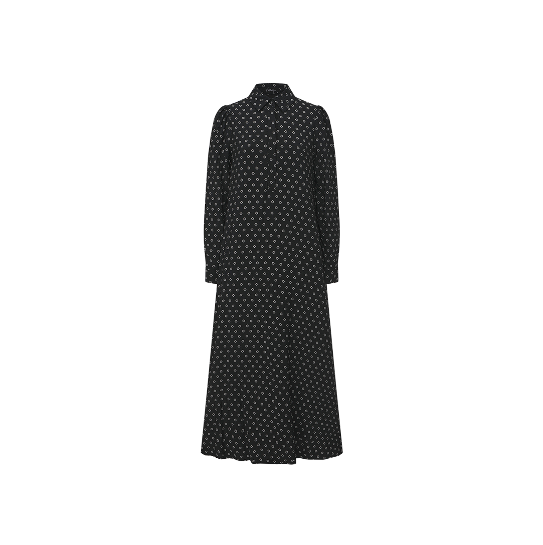 Half Buttons Design Dress