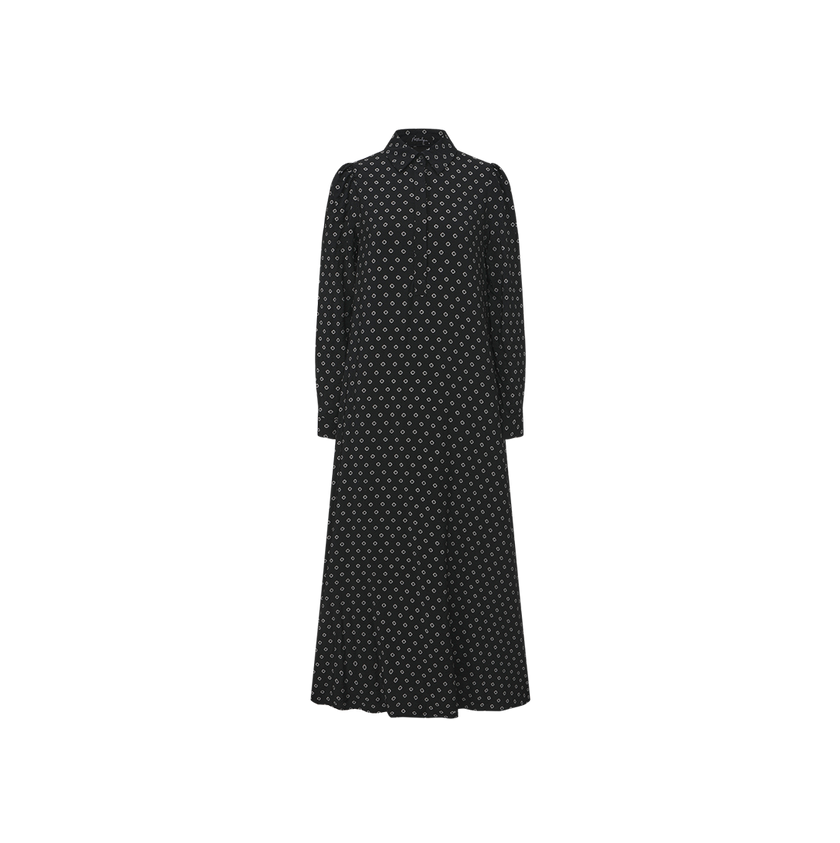 Half Buttons Design Dress
