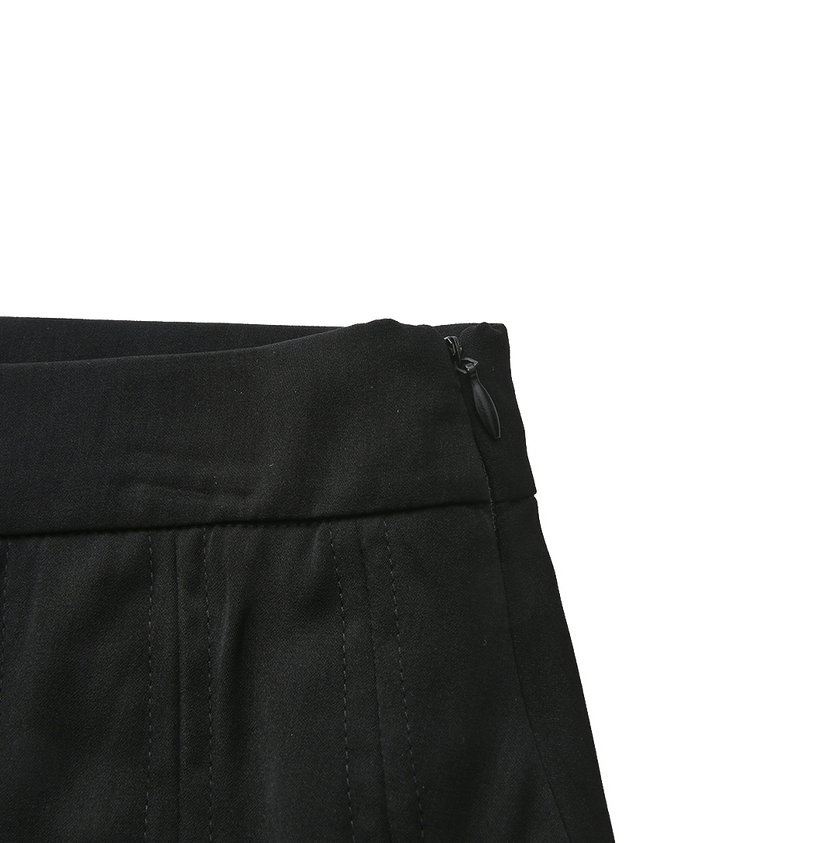Double Pleated Band Skirt