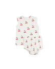 Cub - Cherry Sketch Tee And Bloomer Set