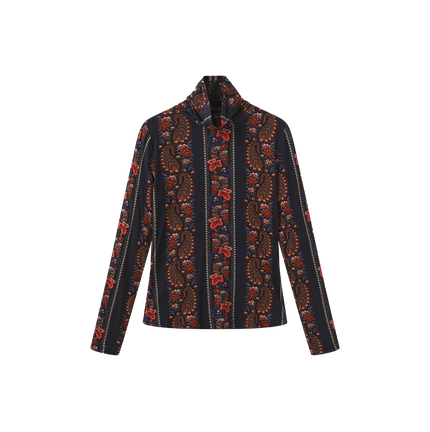 Suzie Printed Turtleneck