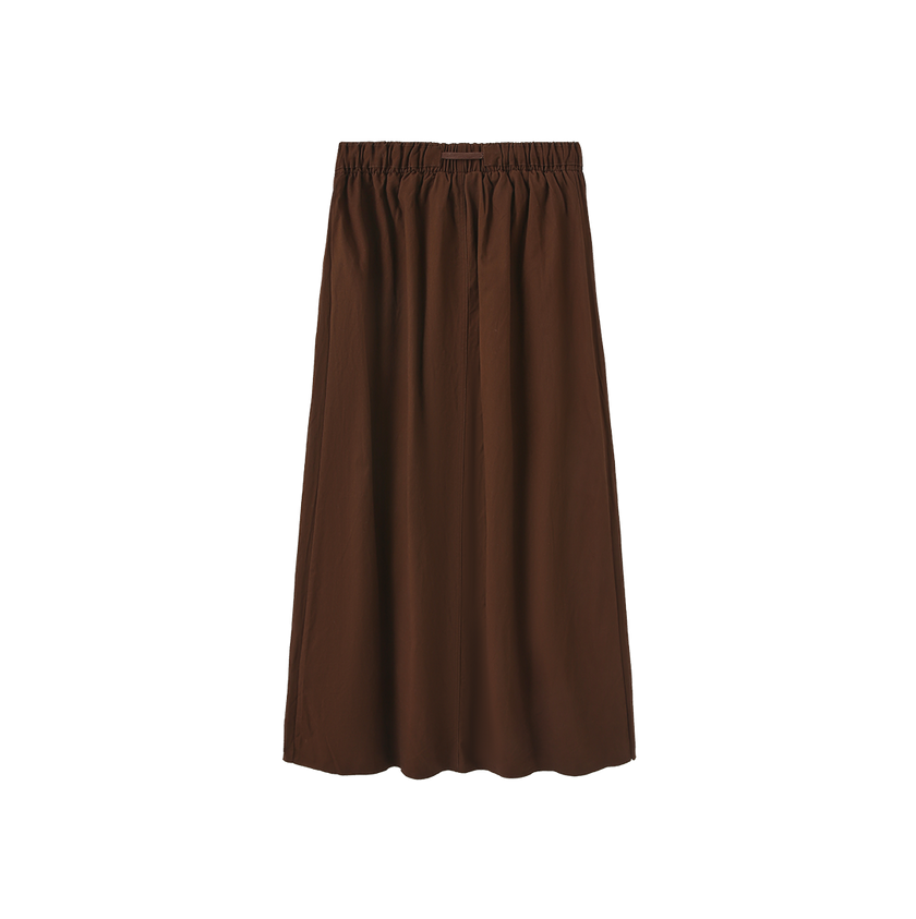 Pull String Maxi Skirt