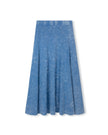 Elastic Waist Panel Midi Skirt