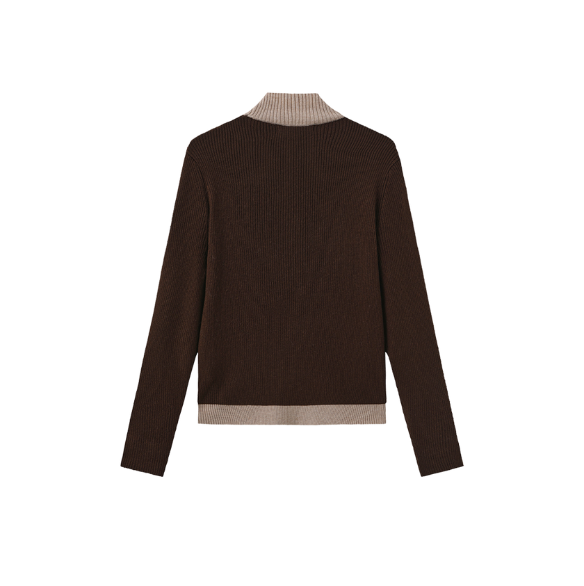 Contrast Tank Cardigan