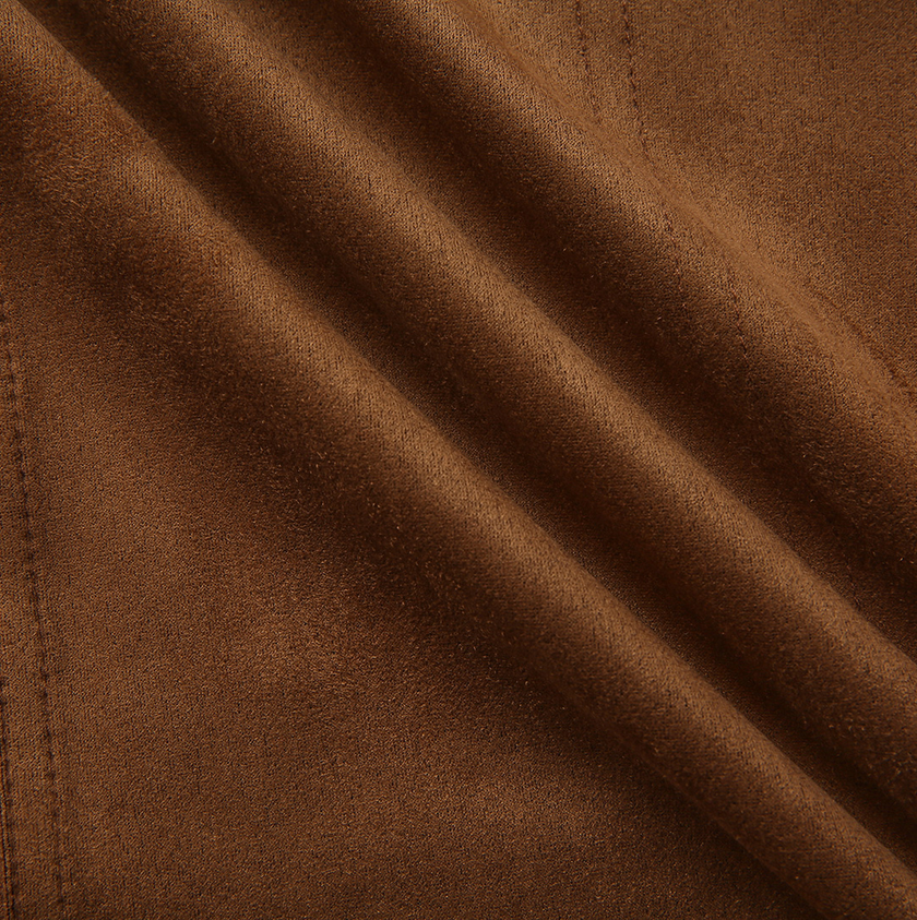 Suede Straight Skirt