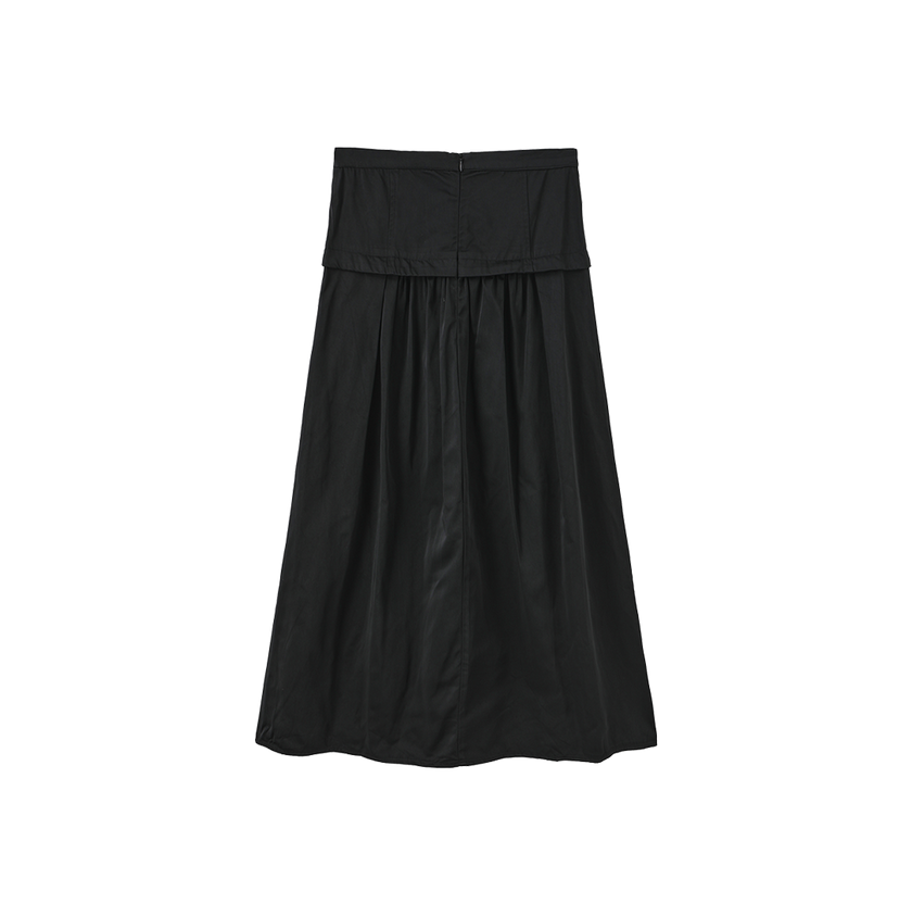 Drop Waist Taffeta Bow Skirt