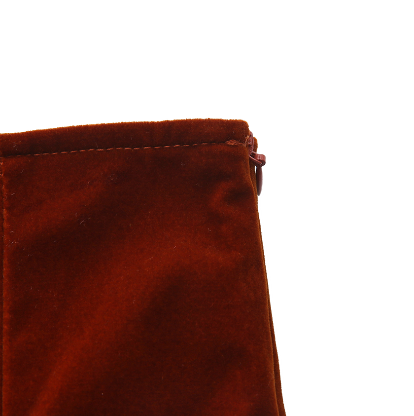 Velvet Open Paneled Skirt