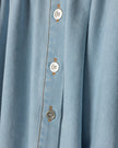 Chambray Flowy Side Pocket Skirt