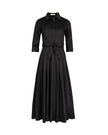 Poplin Bow Waisted Trim Dress
