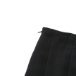 Wool Box Pleat Midi Skirt