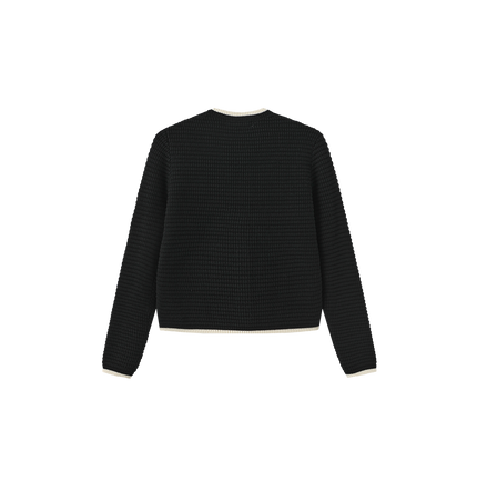 Double Pocket Outlined Cardigan