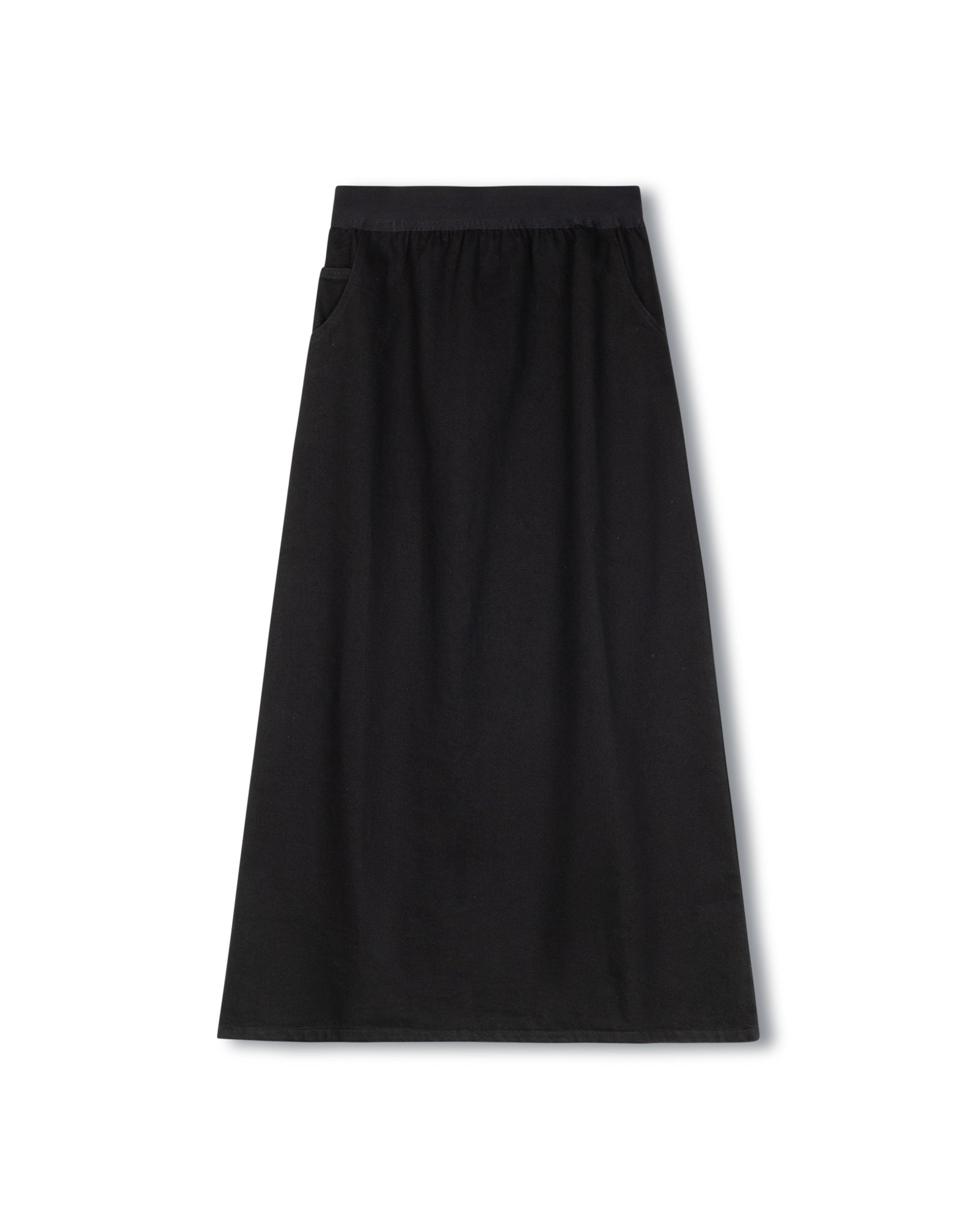 Denim Elastic Straight Skirt