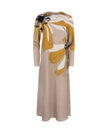 Large Flower Print Dress