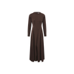 Silk Seam Detailed A-Line Dress