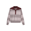 Stripe Contrast Collar Knit Sweater