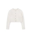 Mohair Flower Button Cardigan
