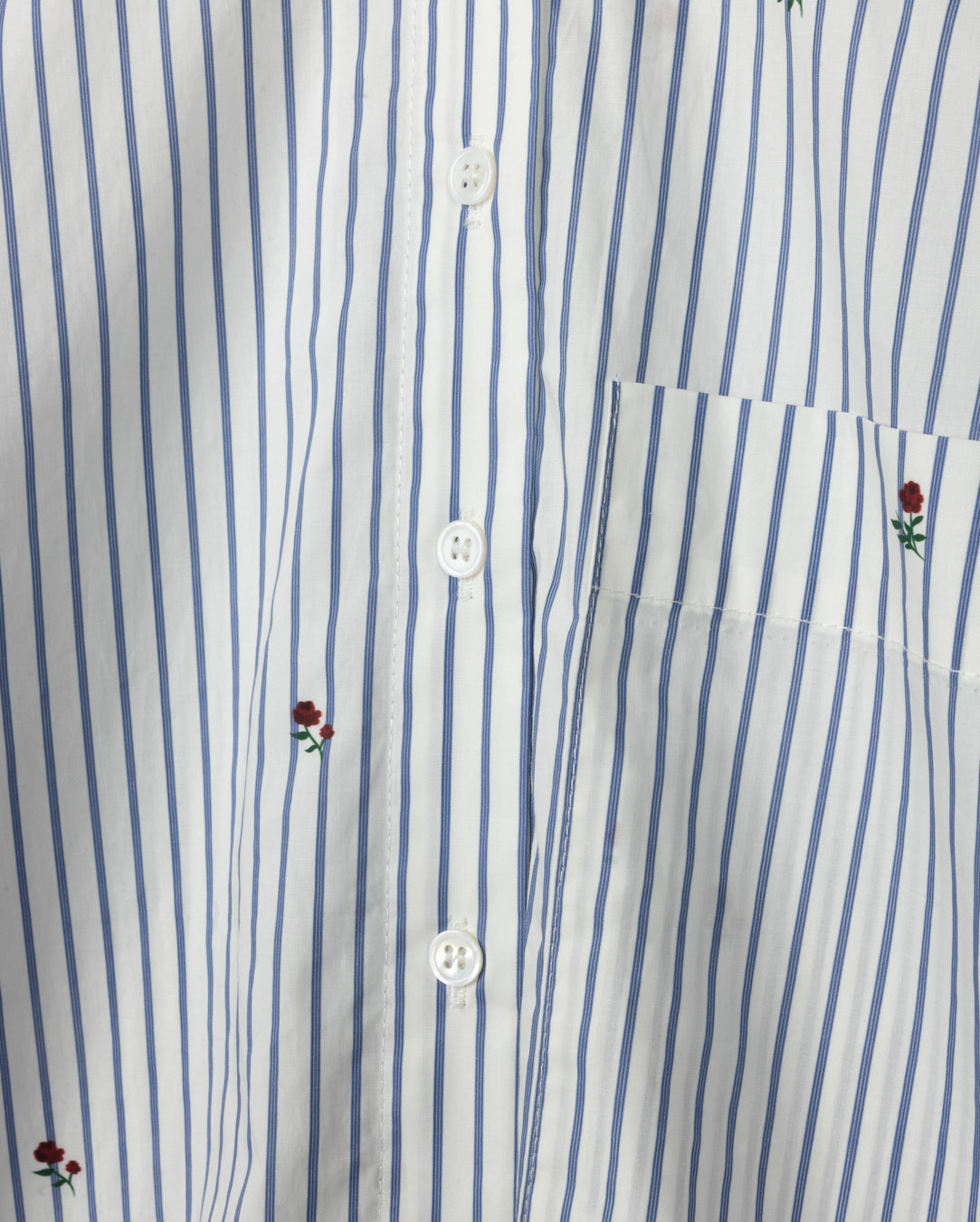 Embroidered Stripe Blouse