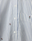 Embroidered Stripe Blouse