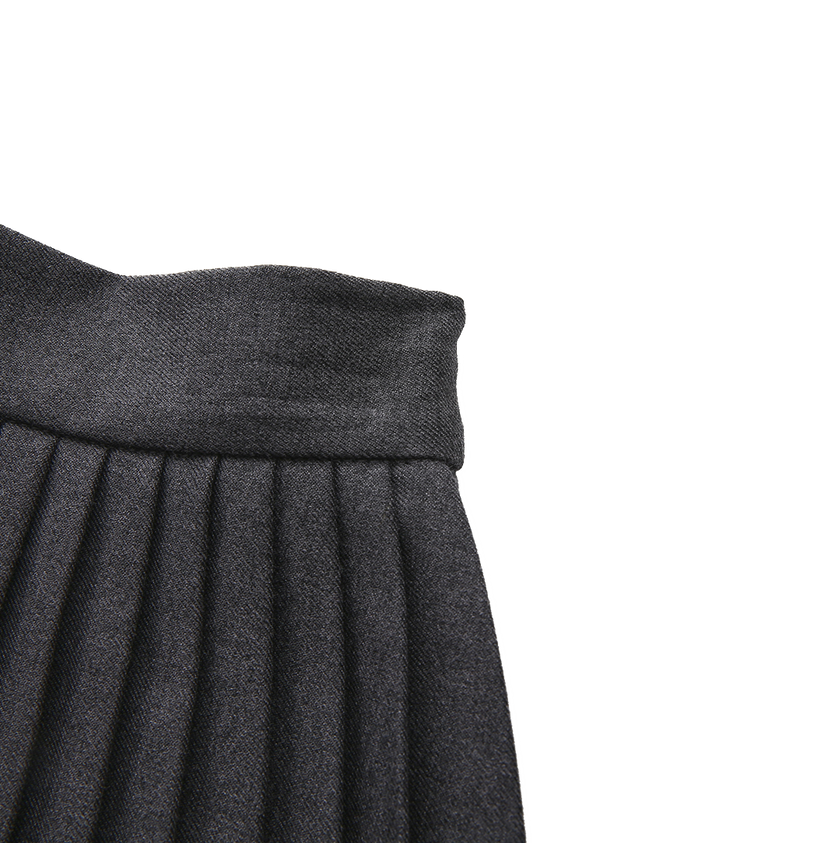 Reg Wool Pleat Skirt