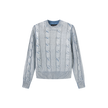 Metallic Cable Knit Sweater