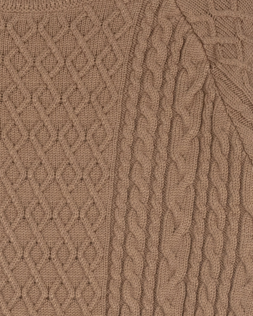Yarrow Cable Knit Turtleneck Sweater