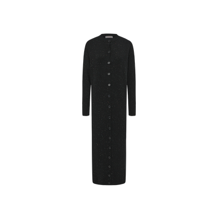 Marled Knit Button Down Dress