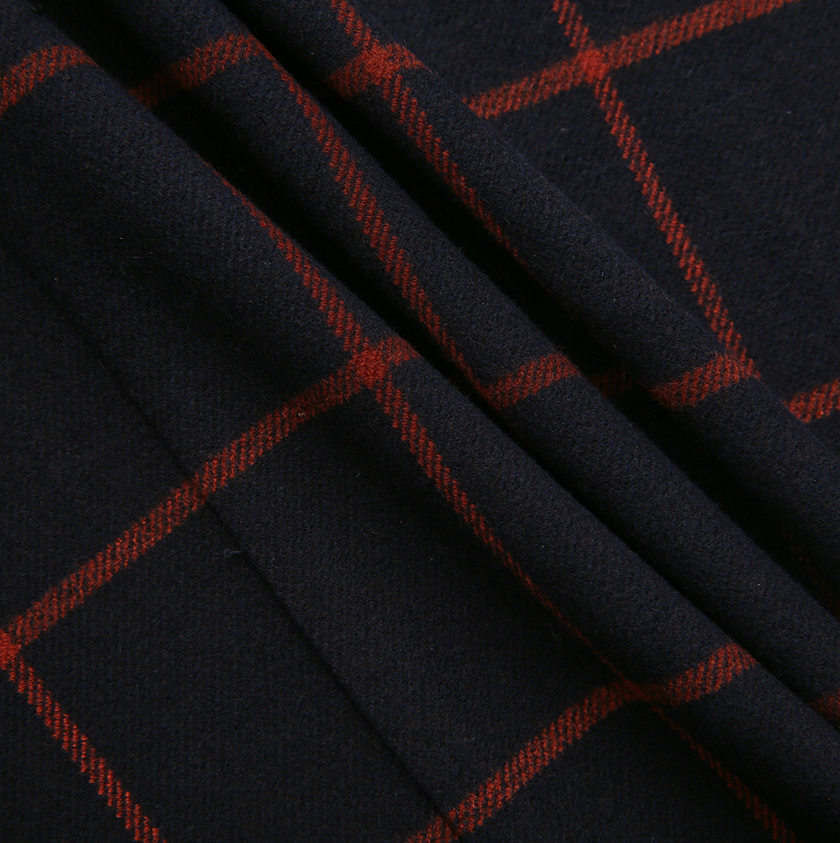 Button Wool Straight Skirt