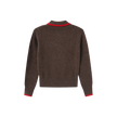 Knit Collared Crest Sweater